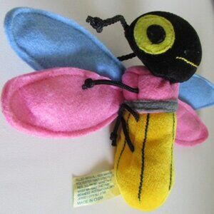 Lightning Bug 5" tall Dragon Fly Pencil Bean Bag Friend PLUSH Dan Dee RARE